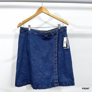 70’s Style Denim Wraparound Skirt